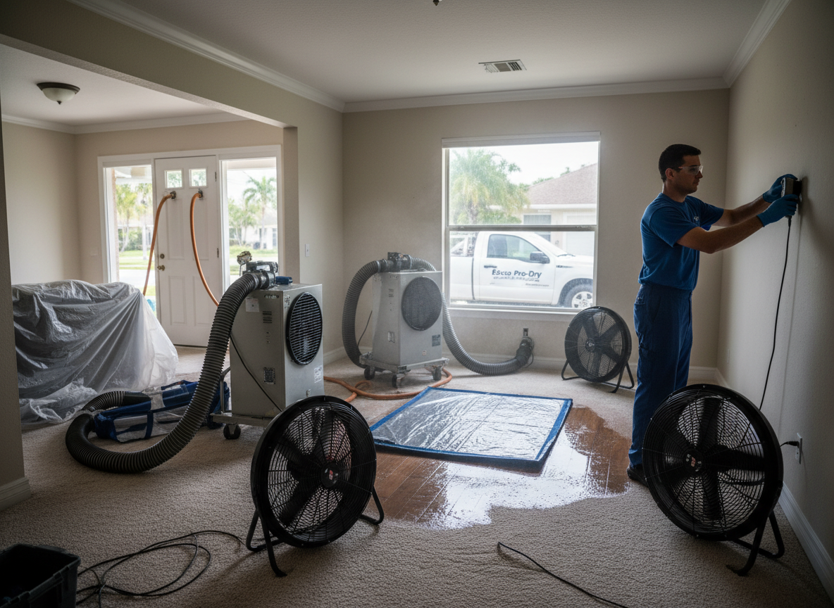water damage restoration in Royal Palm Yacht & Country Club